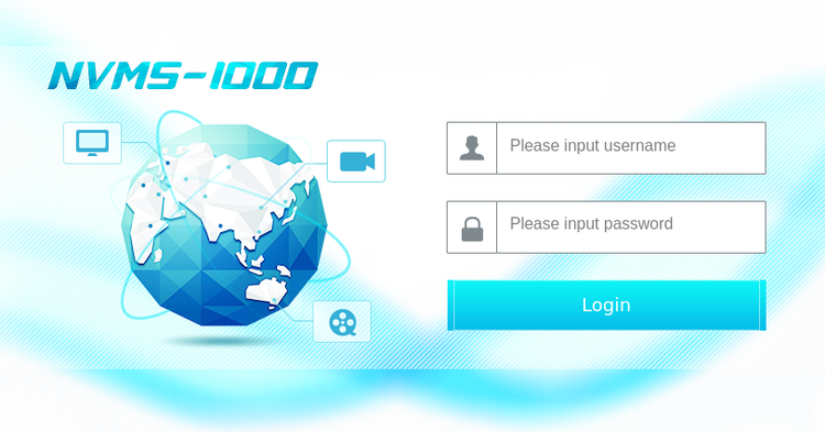 NVMS-1000 Login Page