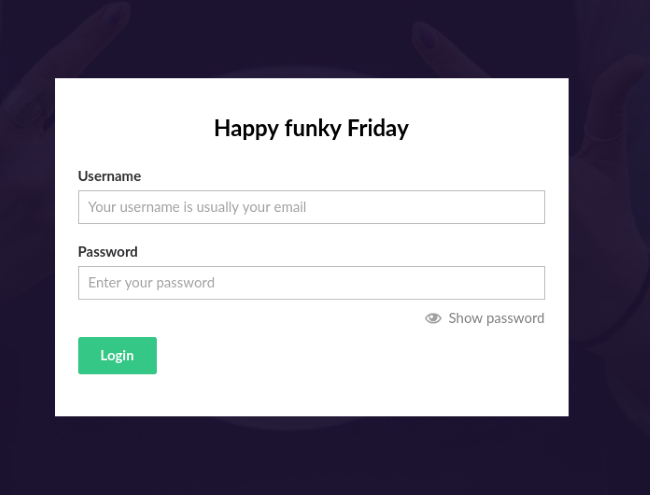 Umbraco Login Page