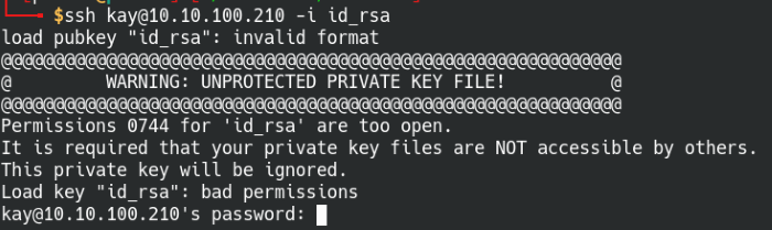Check SSH key permissions