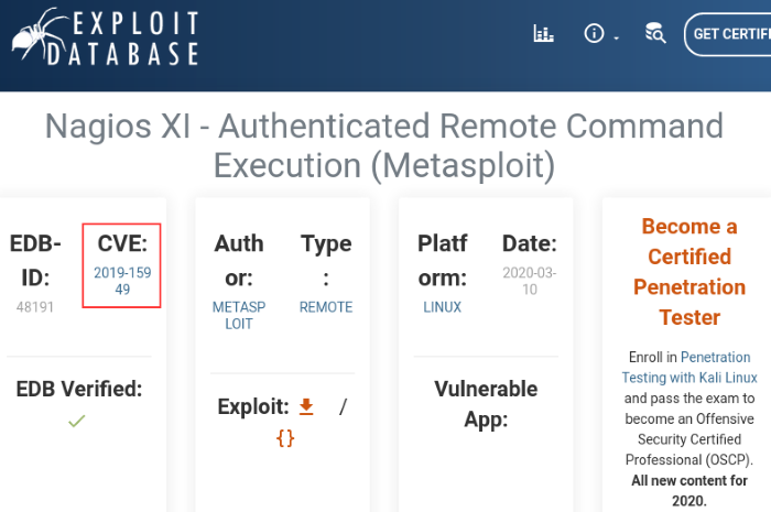 Exploit-DB RCE exploit