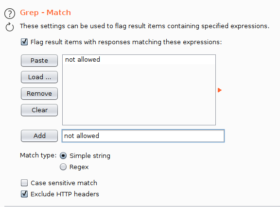 BurpSuite Intruder Filter