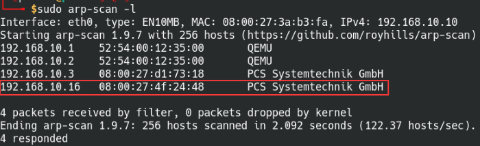 ARP scan