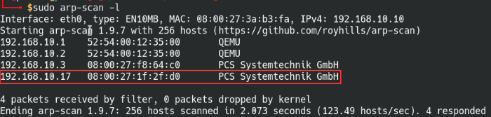 ARP scan