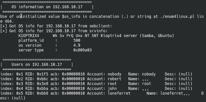 SMB Enumeration